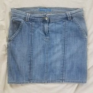 French Connection Low Rise Denim Mini Skirt